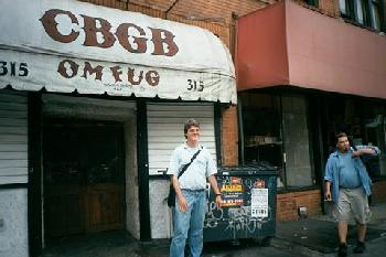 Tom & Stevie outside CBGB's