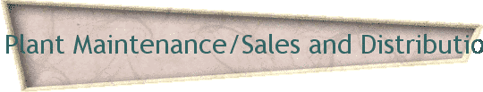 Plant Maintenance/Sales and Distribution Tables