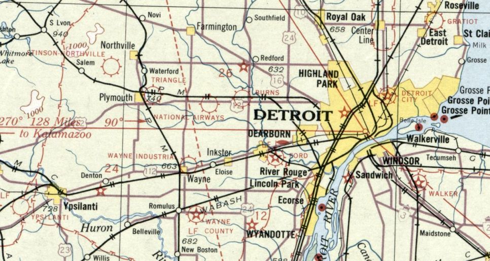 Detroit Sectional Aeronautical Chart