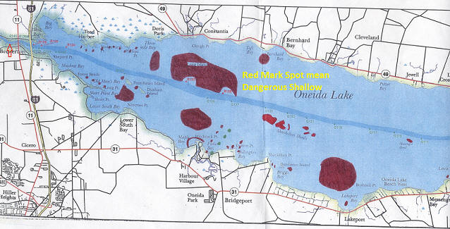 Oneida Lake Depth Chart