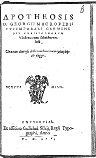 Title-page of the Apotheosis