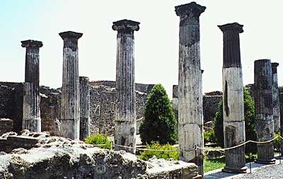 Ruins at Ancient City of Pompeii