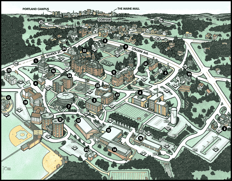 Gorham Campus Map