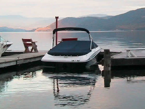 Private dock on Okanagan Lake