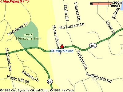 Map to St Mary's