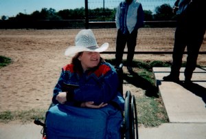 Audra, former SCRA Rodeo Queen and All Around Cowboy, Audra was born with Spina Bifida, and always has the sweetest things to say