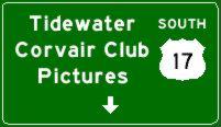 Tidewater Corvair Club Pictures Sign