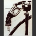 Blood For Oil
29 x 23
Pastel on paper
1990 
