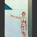 Standing With Aqua Monad
29 x 23
Conté/pastel on paper
1998