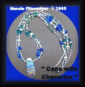 polymer-beads necklace and bracelet