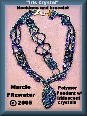 polymer-beads necklace and bracelet