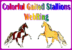 Welcome to the Colorful Gaited Stallions WebRing Official Homepage