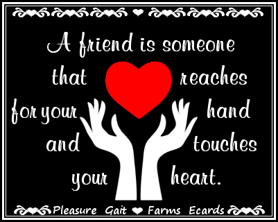 friend touches heart