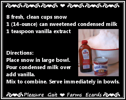 snow ice cream recipe