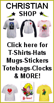 The Christian Shop features many items with christianity items such as clothing, religious t-shirts, mugs, tiles, sweatshirts, gifts, steins, mugs, Bible bumper stickers, aprons, cups, Jesus, God, baseball hats
