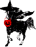 Halloween horse and jack `o lantern