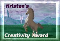Kristen's Creativity Award