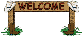Cowboy Western Welcome Sign