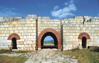 The wall of the Pliska fortress