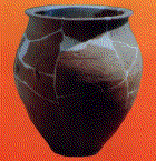 A ceramic vessel in which a small ceramic bowl was found