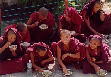 Group of nuns eating