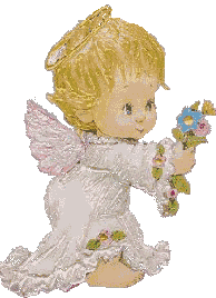 Baby angel in white