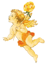Angel w/orange flower