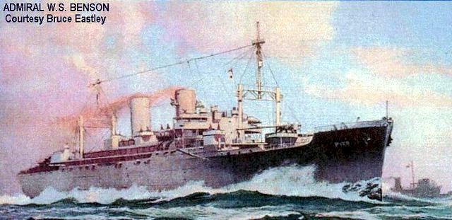 The ship, Admiral W. S. Benson
