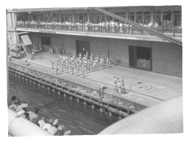 The General R. L. Howze leaving Yokohama for Okinawa 1950