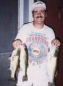 Mike with his catch from Lake Travis, Texas