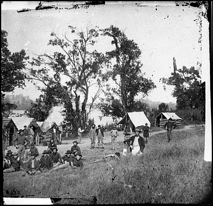 Union soldiers camped near Chatanooga 1864