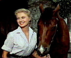 Shirley Jones and horse