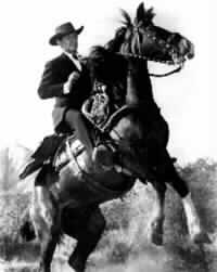 Clark Gable on rearing horse