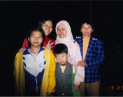 Ayu together with my host family