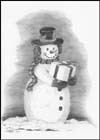 snowman note cards