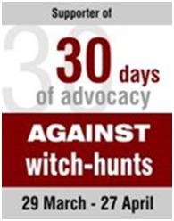 Supporter of 30 Days of Advocacy Against the Witch Hunts
