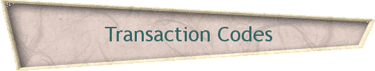Transaction Codes