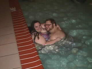 Image: A couple in pool