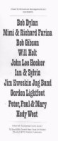 Albert Grossman's stable of folk talent as announced July 1965