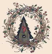 birdhouse wreath