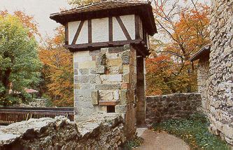 Br�ckenpforte auf Burg Greifenstein
